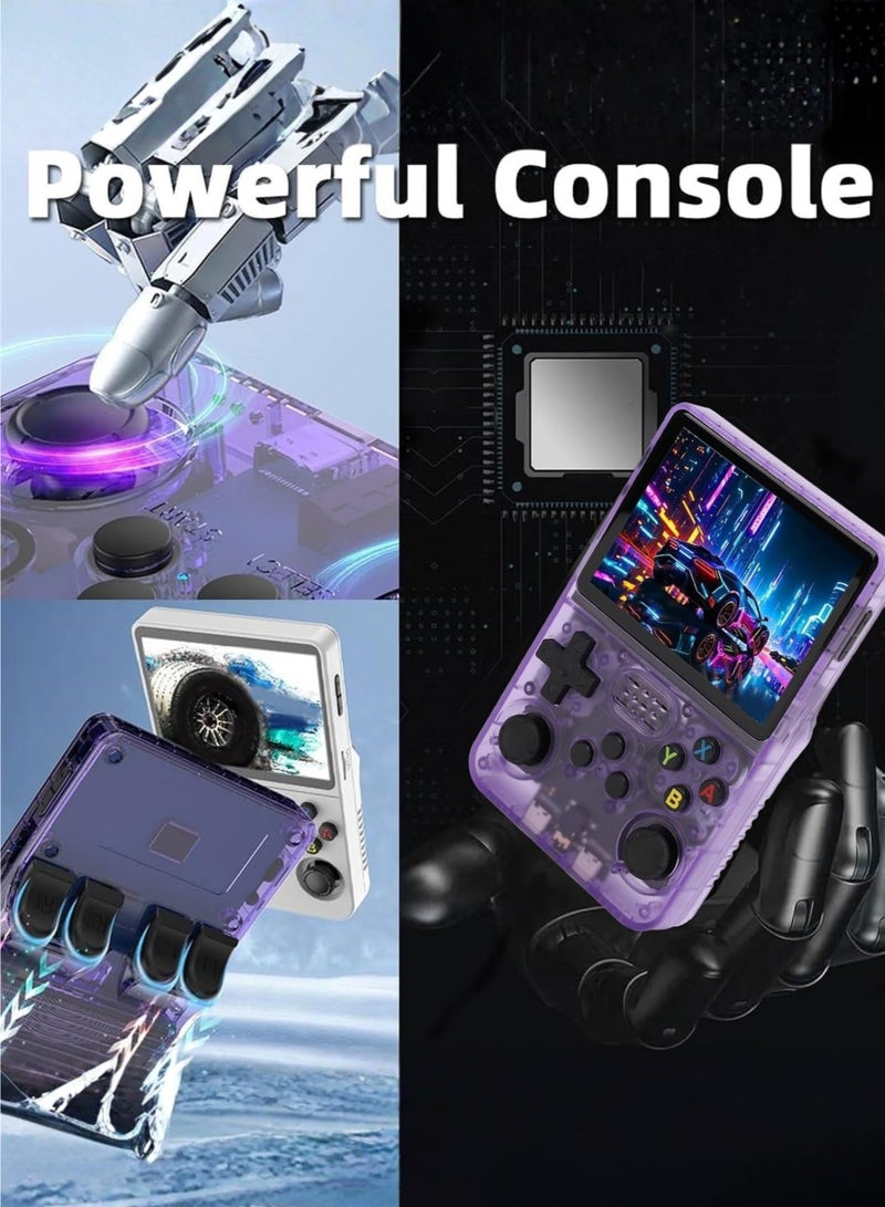 vexa pro R36S Retro Handheld Game Console 128GB | 3.5" IPS Screen, Linux ArkOS, 20,000+ Games, Purple - Image 5